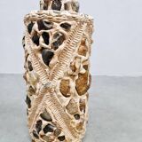 Vase en pierres céramiques vintage ''Minéraux mixtes''