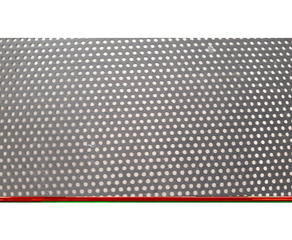 Perforated metal coffee table 70s