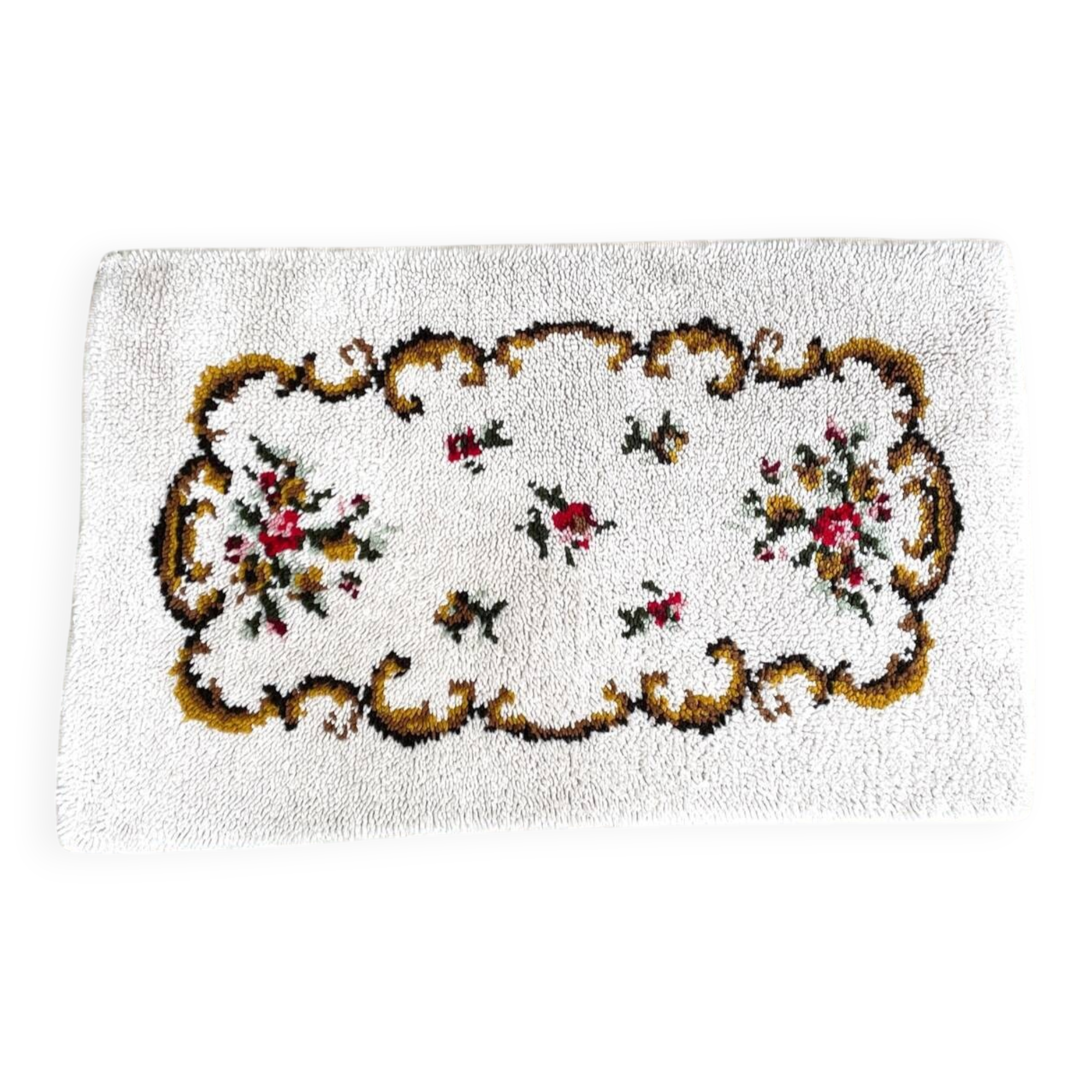 TAPIS Pure WOOL 1970s - 110 x 69cm