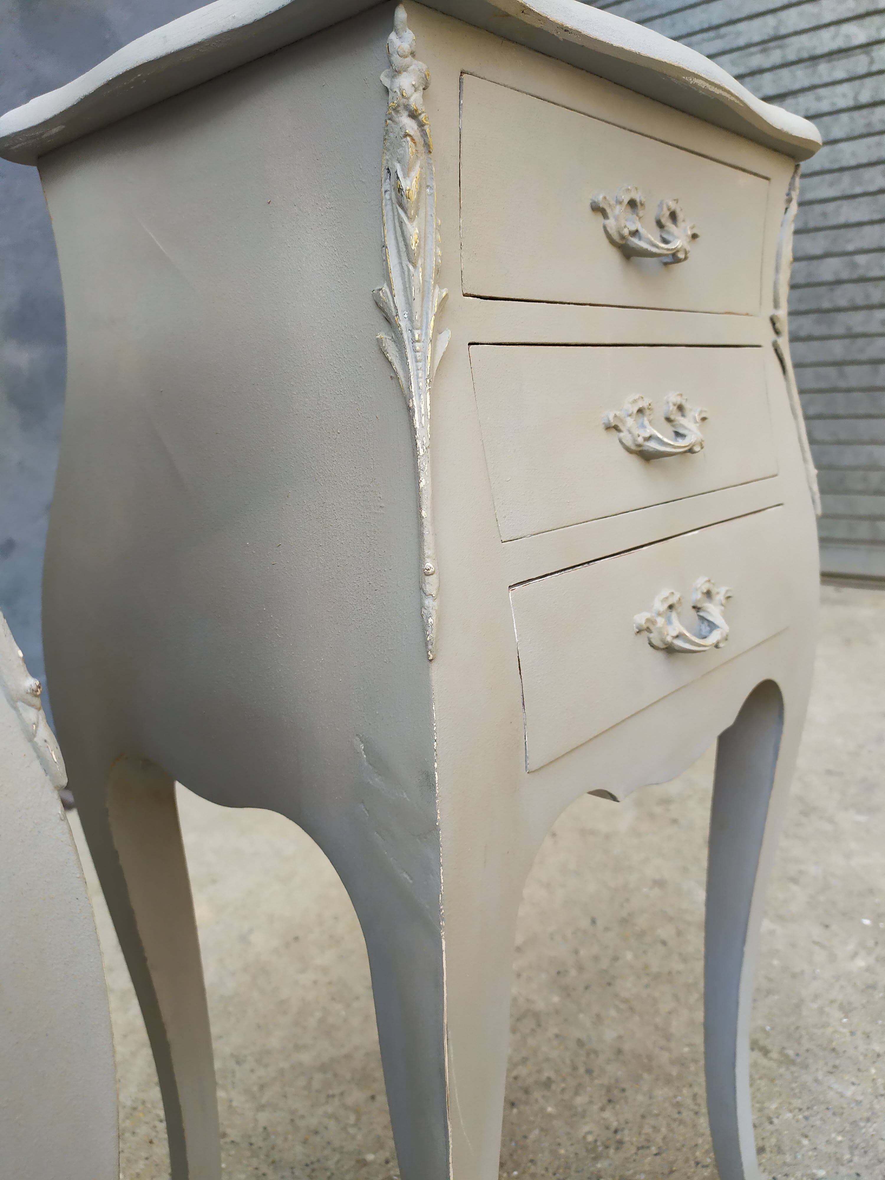 Pair of bedside Louis XV shabby style