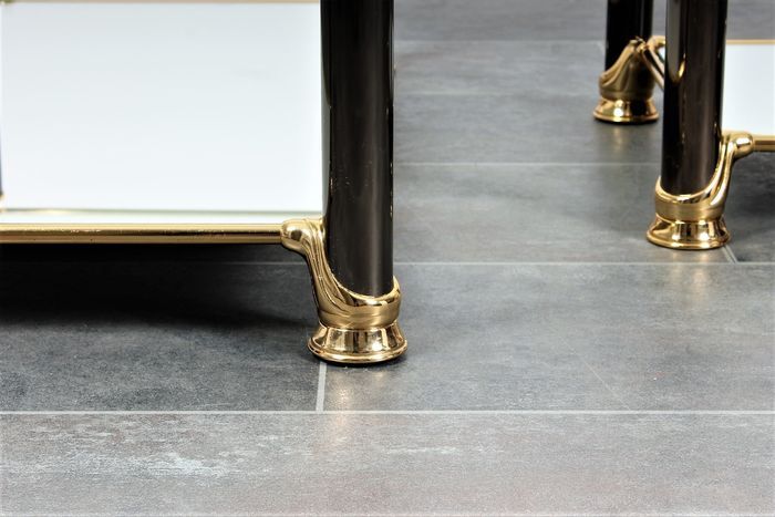 Hollywood Regency style coffee tables (2)