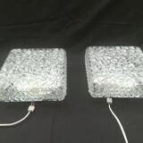 Pair of square ceiling lights