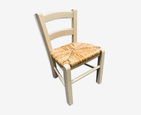 Chaise bois assise paille