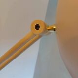 Reading floor lamp Italy 70s cream color.