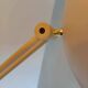 Reading floor lamp Italy 70s cream color.