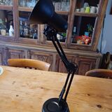 Vintage black metal desk lamp