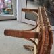 Tray on rattan legs