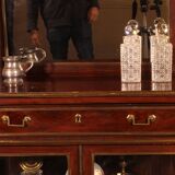 Louis XVI period mahogany display cabinet/bar