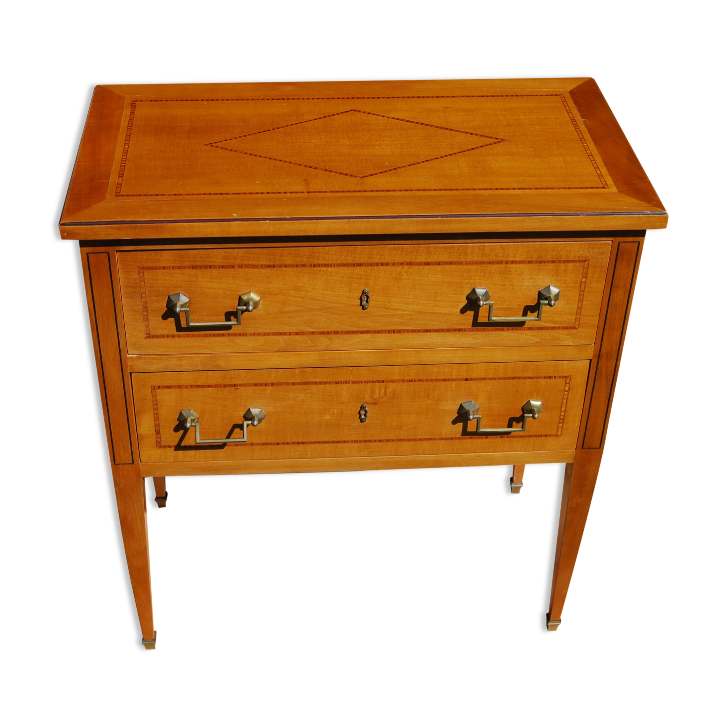 Louis XVI-style dresser with a marquetry fillet decoration