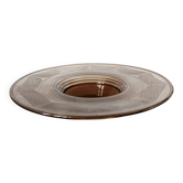Grande coupe en verre fumé art déco