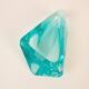 Light-blue crystal ashtray in Fontana Arte style Italy 1970s