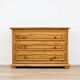 Grande commode en chêne massif des années 1970
