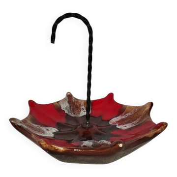 Vide-poche parapluie vintage Vallauris – Céramique – Années 60