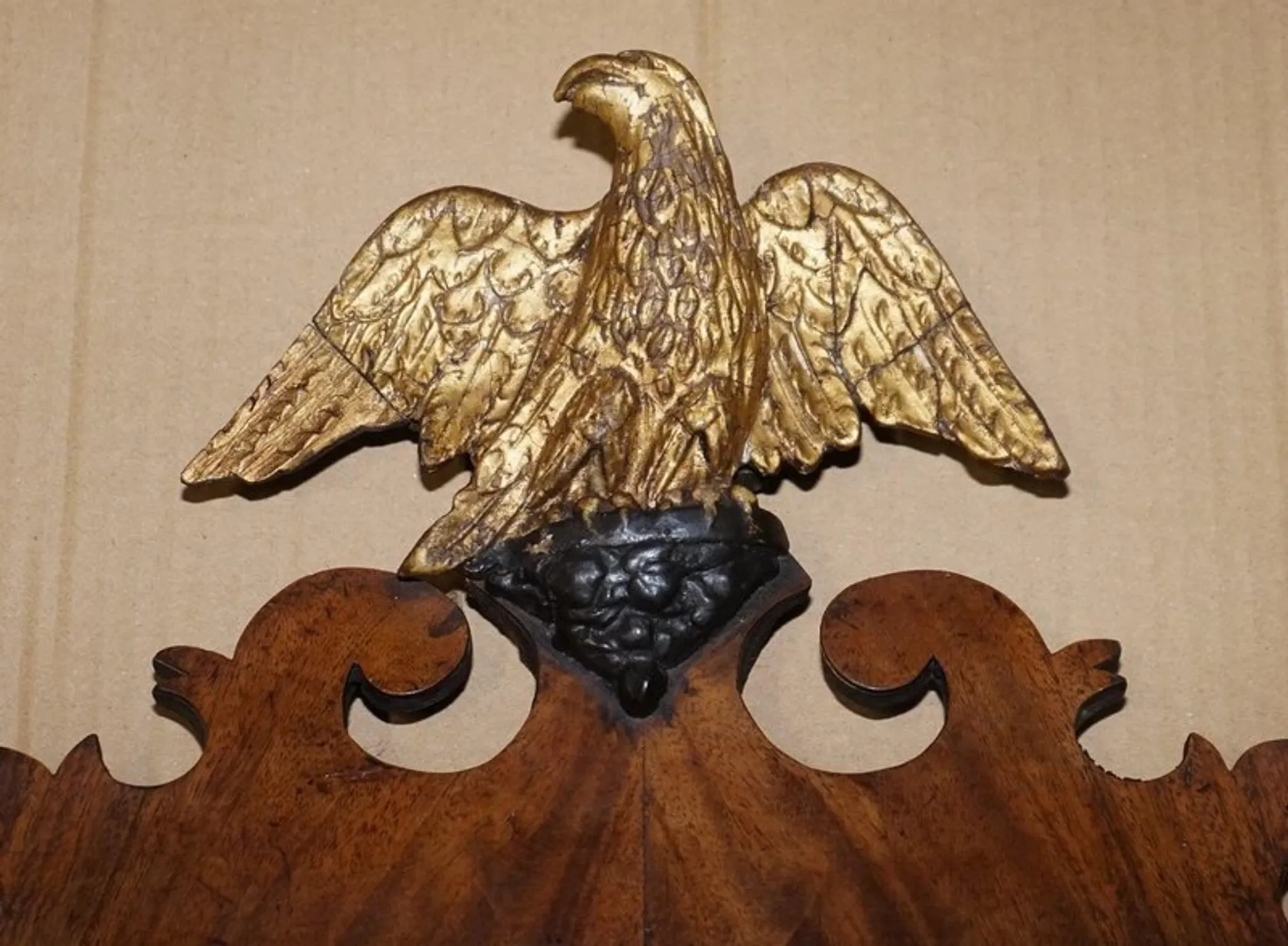 Antique Georgian Eagle Wall Mirror, 1760