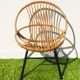 Vintage 60s rattan child chair