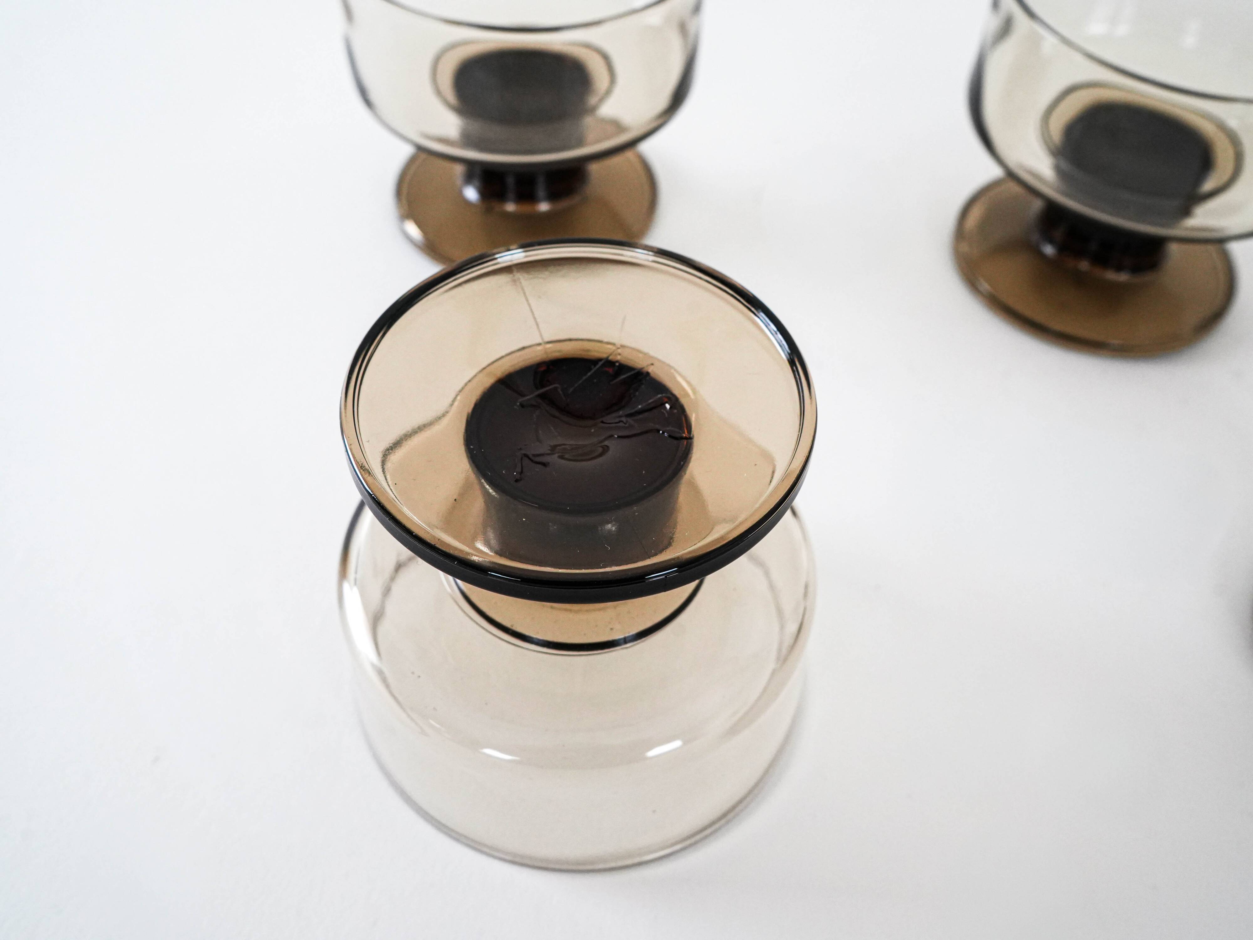 Set of dessert bowls, Italian design, 1970s, made in Italy