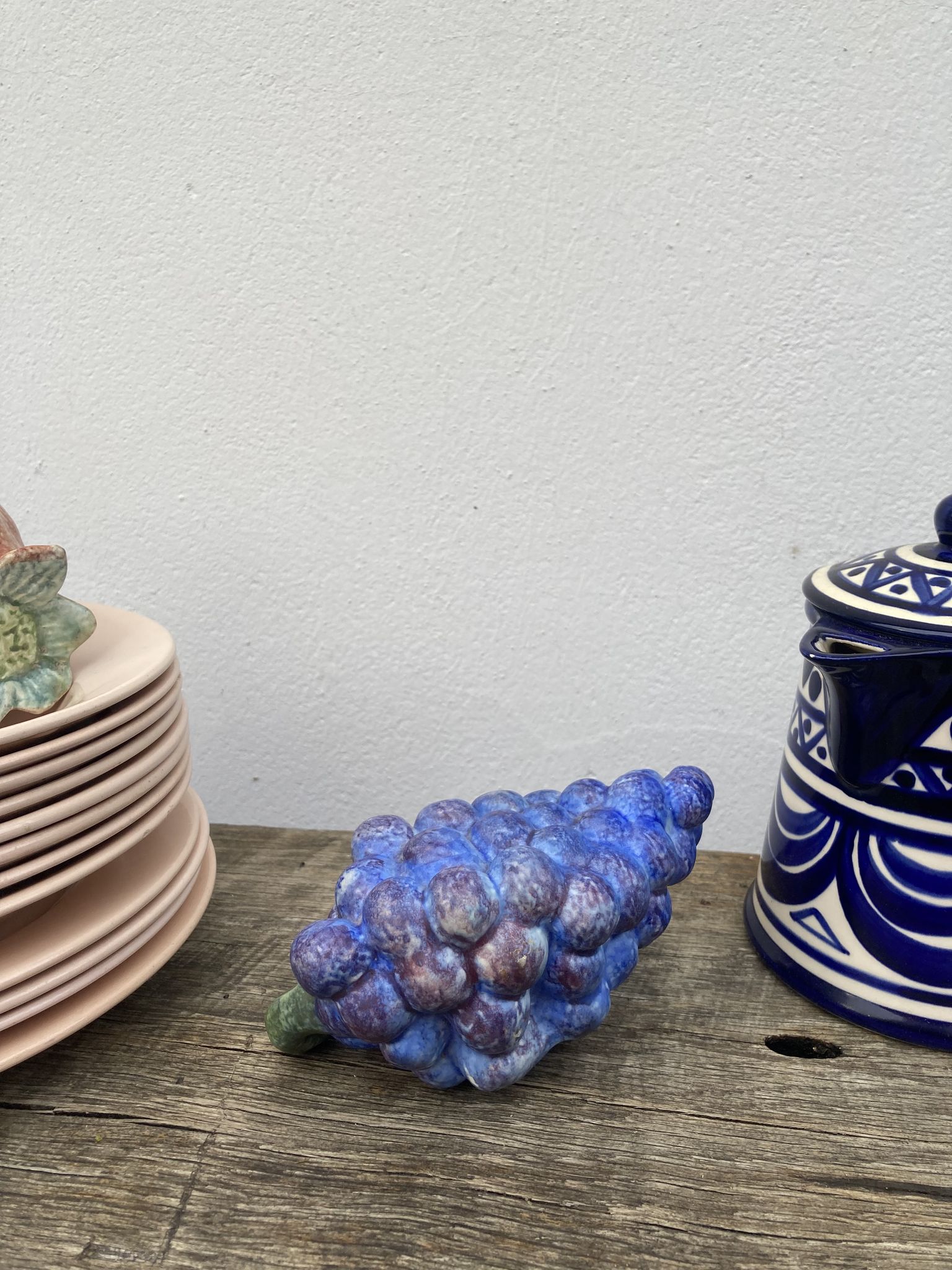 Vintage ceramic faux fruits / vintage centerpieces from the 1990s