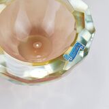 Large Faceted Murano Glass Bowl for Caviar, Italy, 1960s