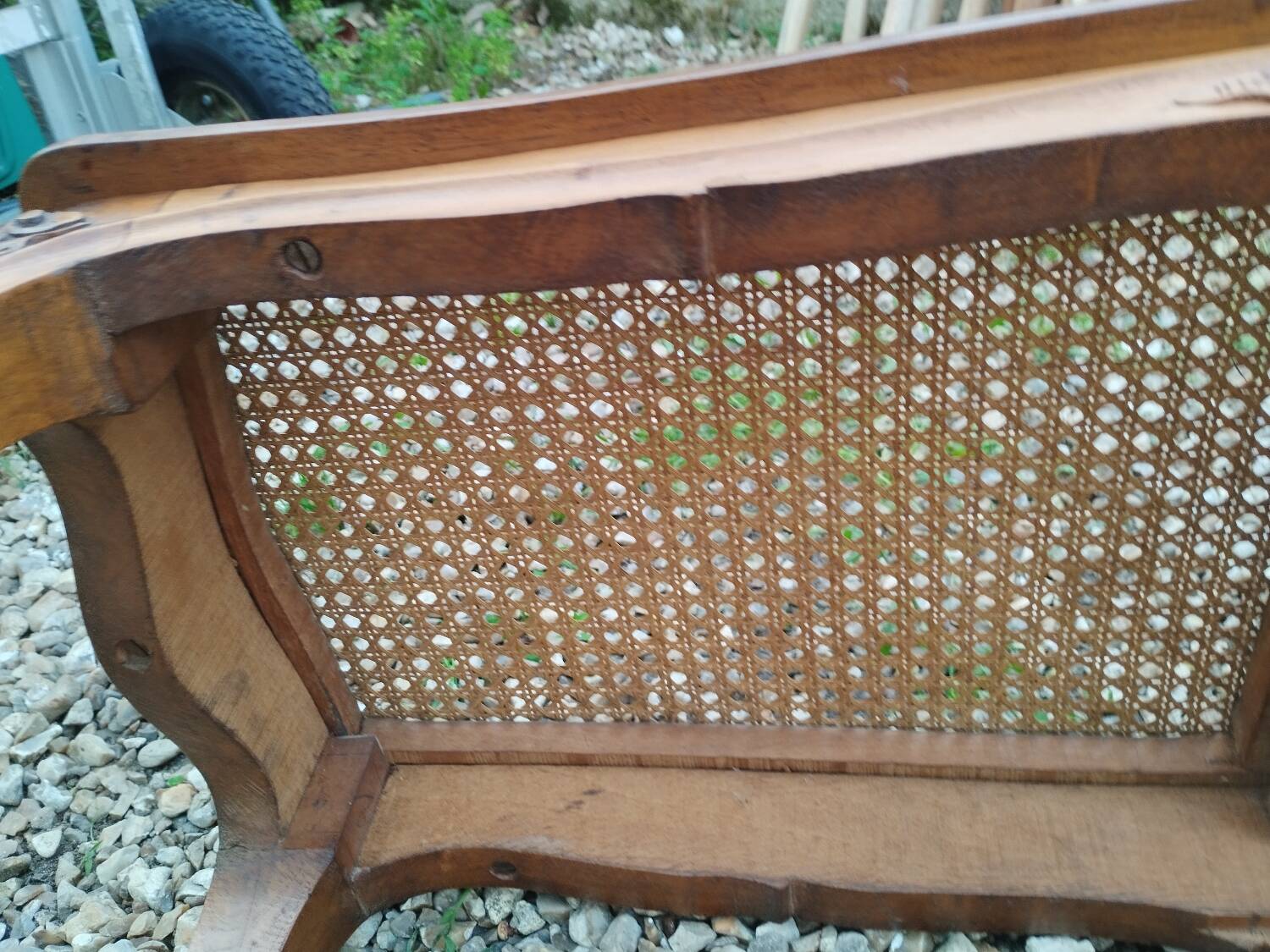 Banquette de piano ancienne style Louis XV