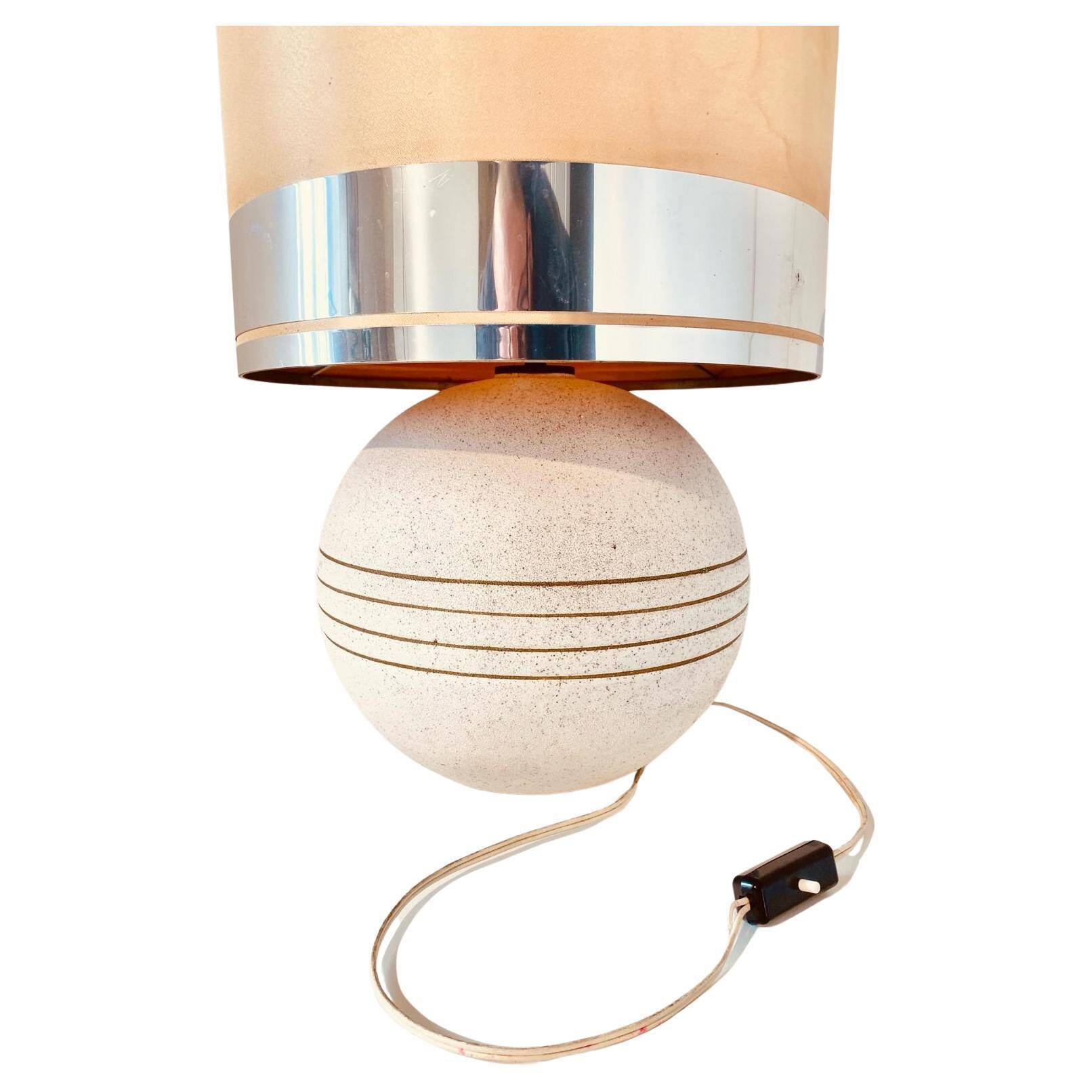 Ceramic table lamp, Italy 1970s