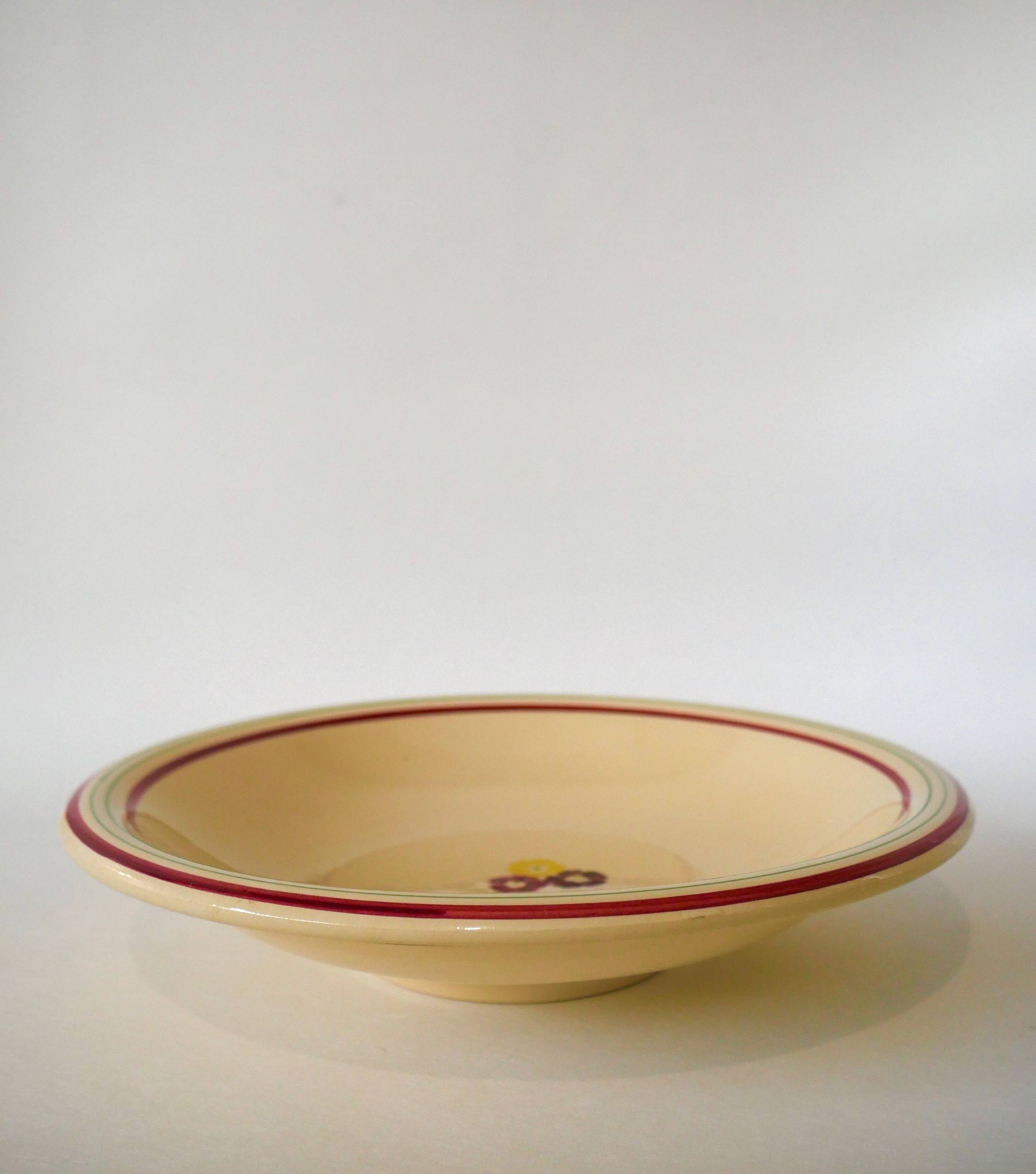 floral hollow dish Gien 1950