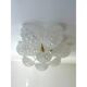 Clear “Conchiglie” Murano Glass Gold Wall Sconce by Simoeng