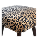 Pair of vintage leopard velvet stools from the 20th century, Europe, 1960s.