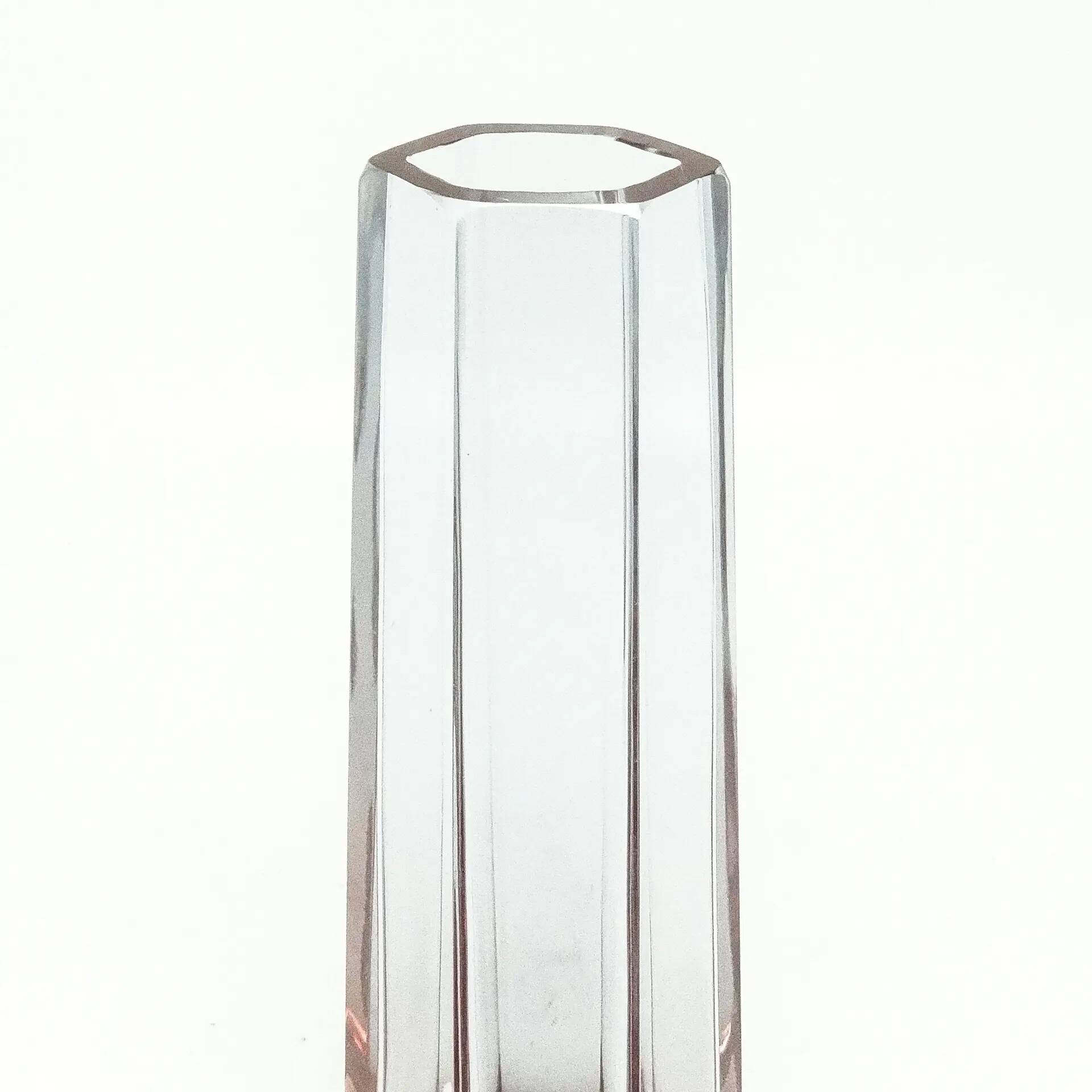 Art Deco vase, crystal, Bohemia, Czech Republic, 1930s