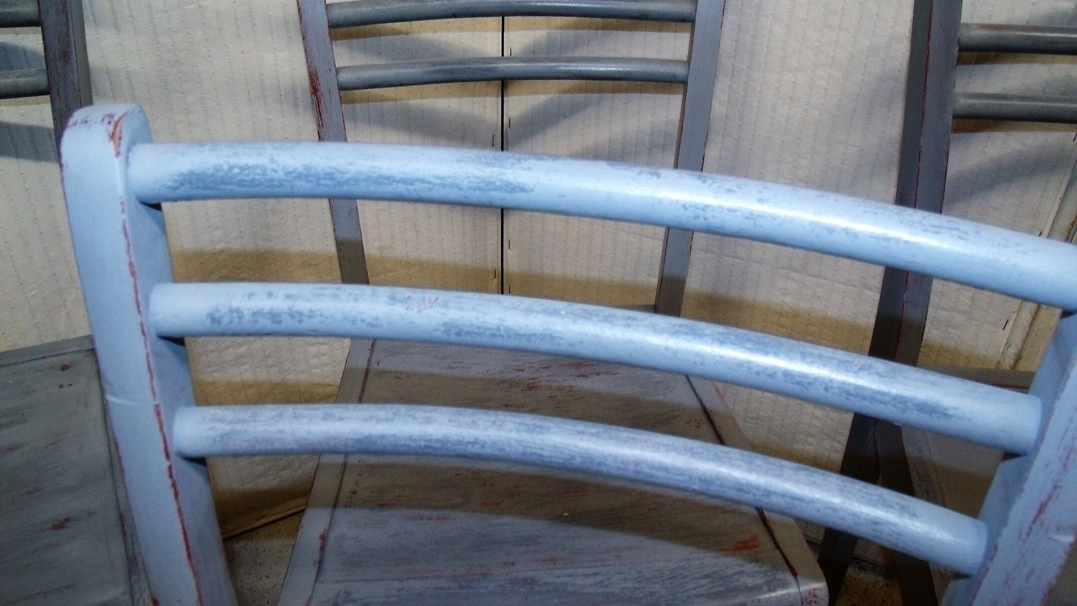 Lot of 4 Chair 1950 luterma painted