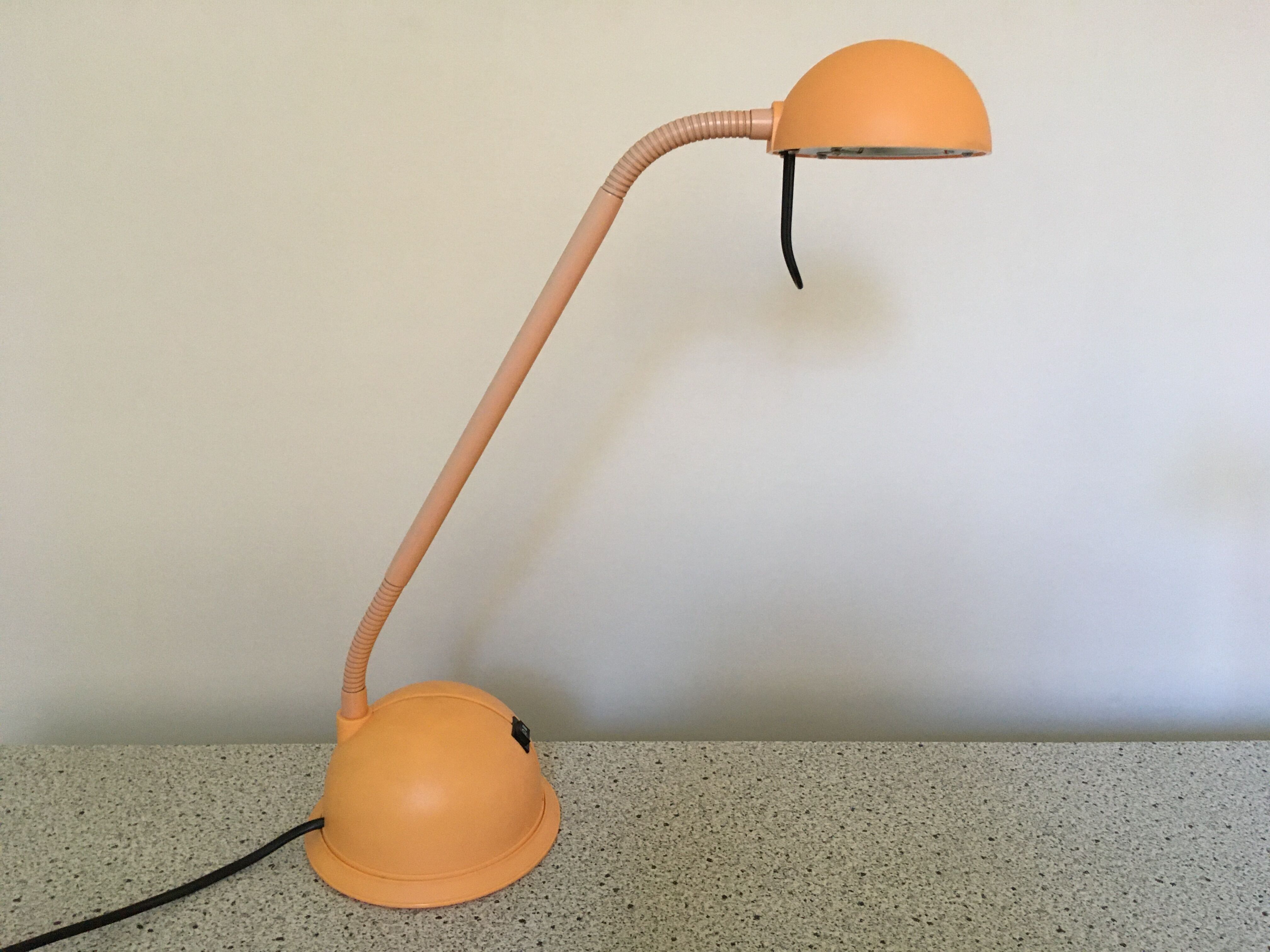 Vintage orange desk lamp