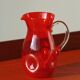 Red glass decanter