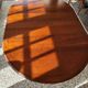 Round table with central leg 110cm extendable to 210cm