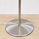 Lampe sur pied Van De Heg design chrome / abat-jour noir strié