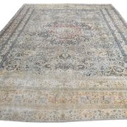 Tapis persan classique antique bleu clair 10x13, 296x386 cm