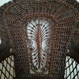 Peacock-style Rotin Chair
