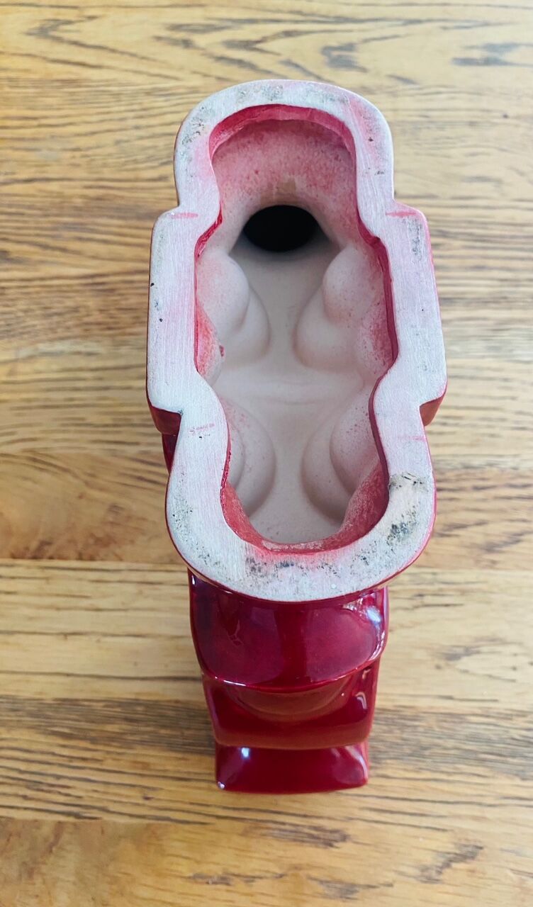 Art Deco ceramic double candle holder