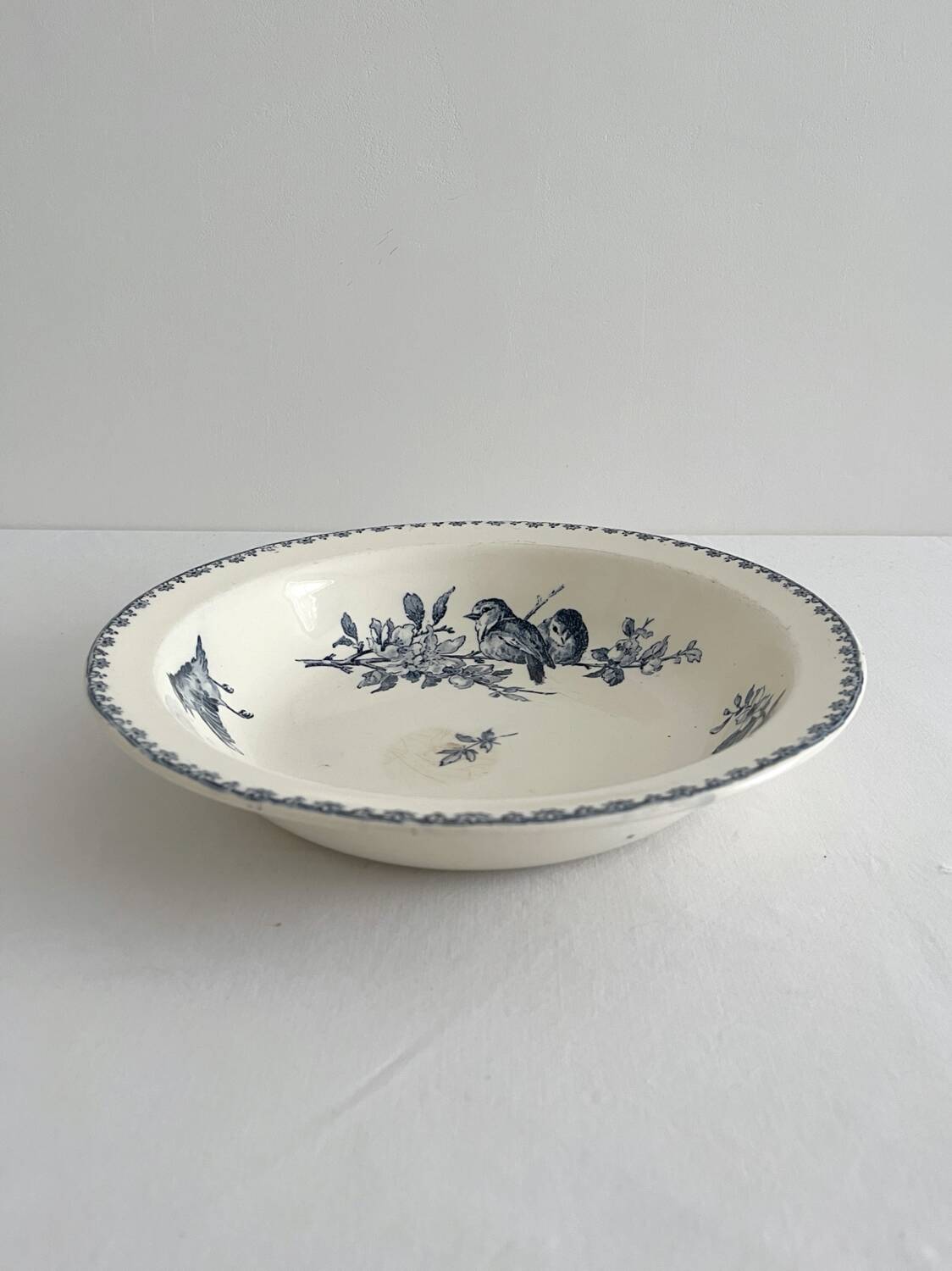 Plat creux saladier en terre de fer « Favori » Sarreguemines