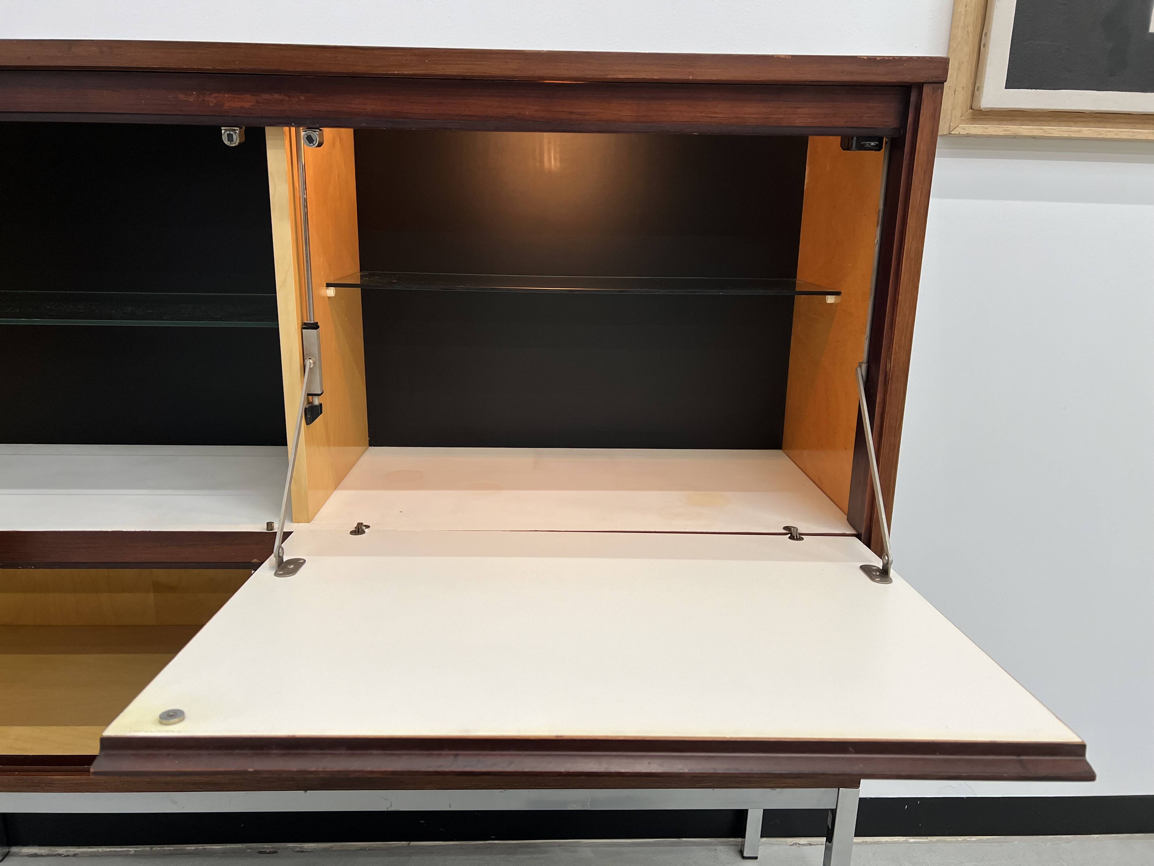 African rosewood drink cabinet, circa 1950