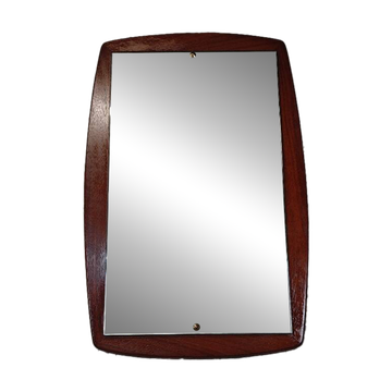 Scandinavian teak mirror