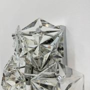Mid-century crystal sconce by Kinkeldey, Germany, 1970s