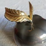 Silver apple box and gold leaf