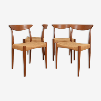 Dining chairs by Arne Hovmand-Olsen for Mogens-Kold, 1950