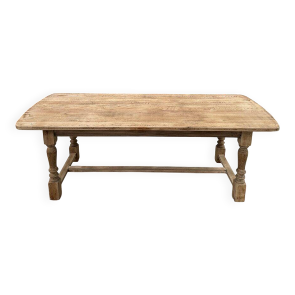Table de ferme en chêne années 60