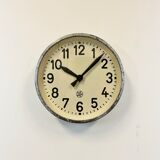 Industrial factory wall clock from Chronotechna, 1950s
