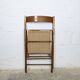 Chaise pliante à l'assise cannée