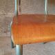 Vintage wood & metal school chair