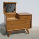 Vintage chest of drawers, oak dressing table, from the 50s-60s