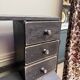 Small black antique graduated desk (renovated)