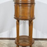 Small Beech Drum Table, Louis XVI style – 1920