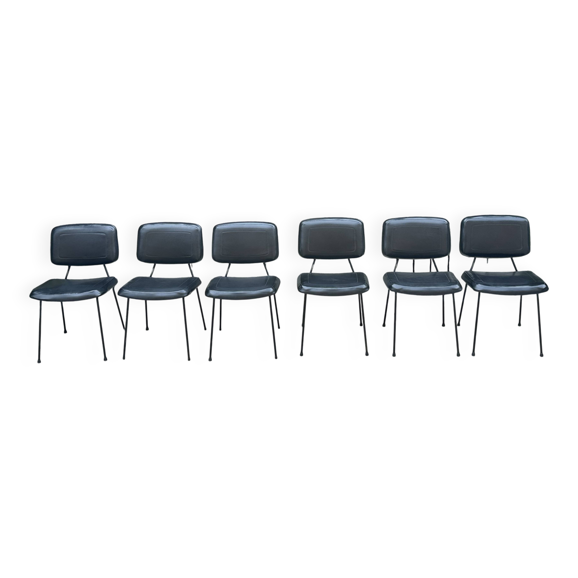 Set of 6 Pierre Paulin CM 196 chairs for Thonet – 1960s